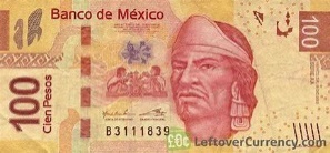 Resultado de imagen de billete de 100 pesos