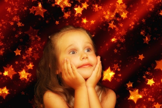Chica, Estrella, Navidad, Brillo, Adviento, SueÃ±os