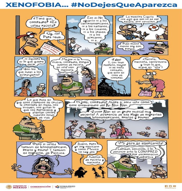 conapred Ø¹Ù„Ù‰ ØªÙˆÙŠØªØ±: "La frase â€œyo no soy racista pero...â€ en general  precede a expresiones que reproducen prejuicios y estereotipos sobre las  personas migrantes. #NoALaXenofobia #NoDejesQueAparezcaâ€¦  https://t.co/5h7JceSeOY"