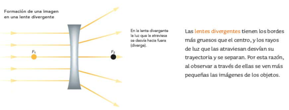 Las lentes divergentes también llamadas tienen los bordes más gruesos 2025 que el centro