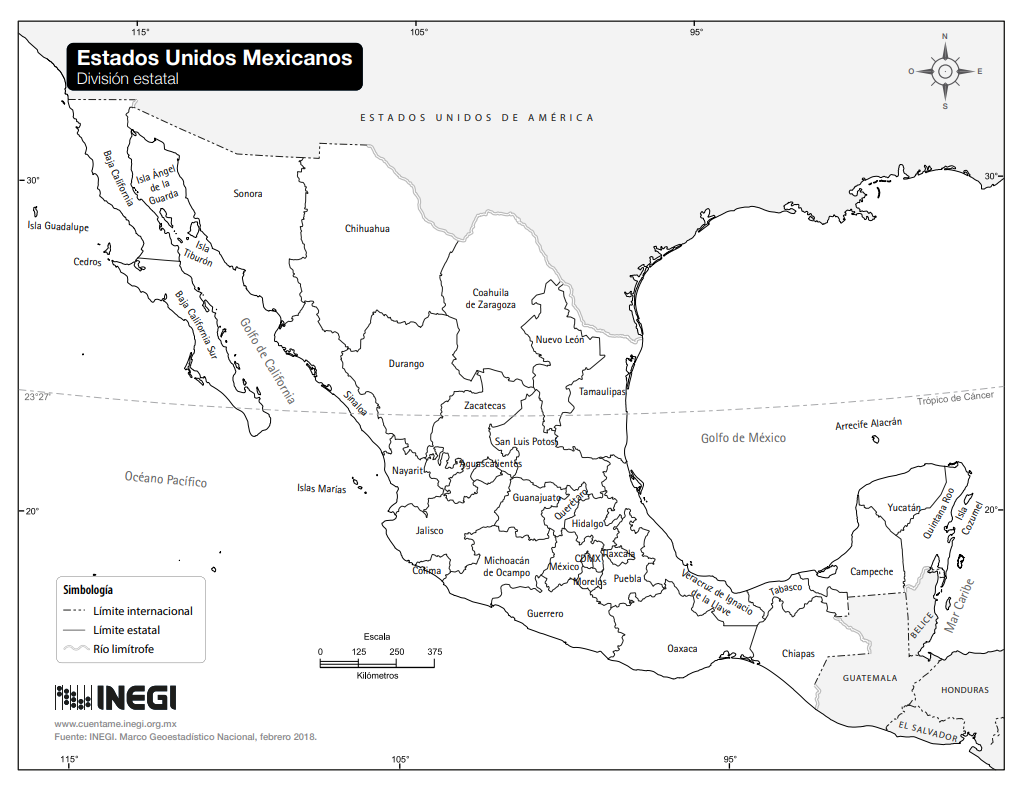 Cómo está organizado el territorio mexicano? - Nueva Escuela Mexicana