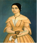 Retrato de dama con vestido rosado â€“ Works â€“ Museo Nacional de Arte