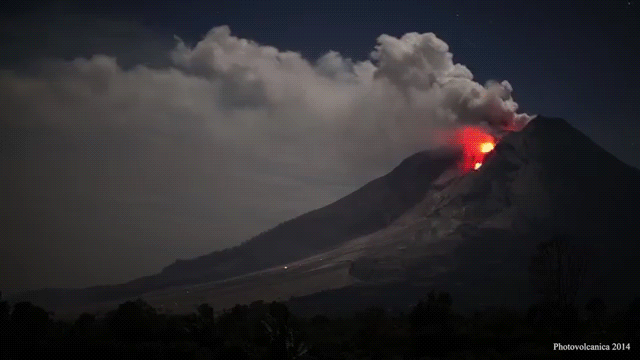 Spectacular video of the Sinabung volcano spitting lava | Volcanes,  Impresionismo, Ciencias de la naturaleza